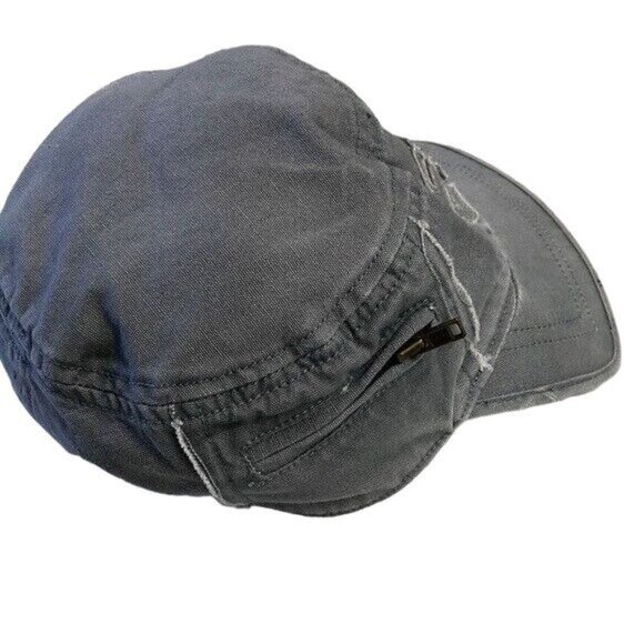 2/$15 Koala Kids Engineer Hat Gray Size 3T 4T Distressed Zip Train Cap Toddler - Picture 3 of 7